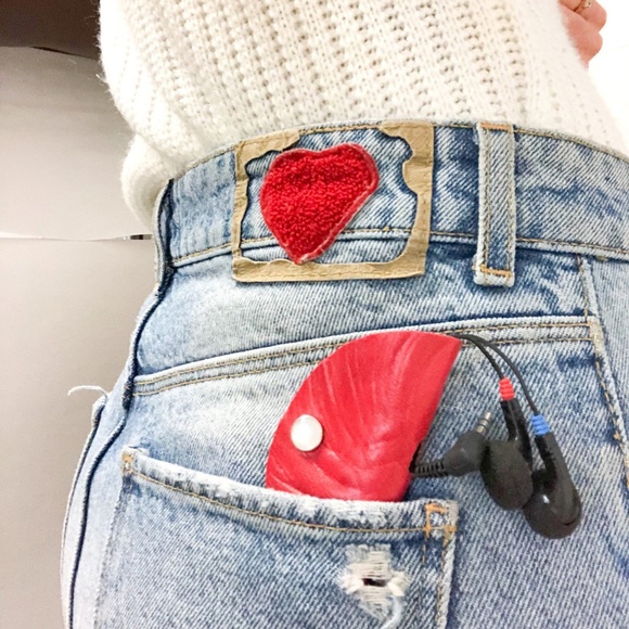 New! CRYSTALYN KAE Animal Print Headphone Tacos Cord Detanglers Metallic Leather - Picture 10 of 11